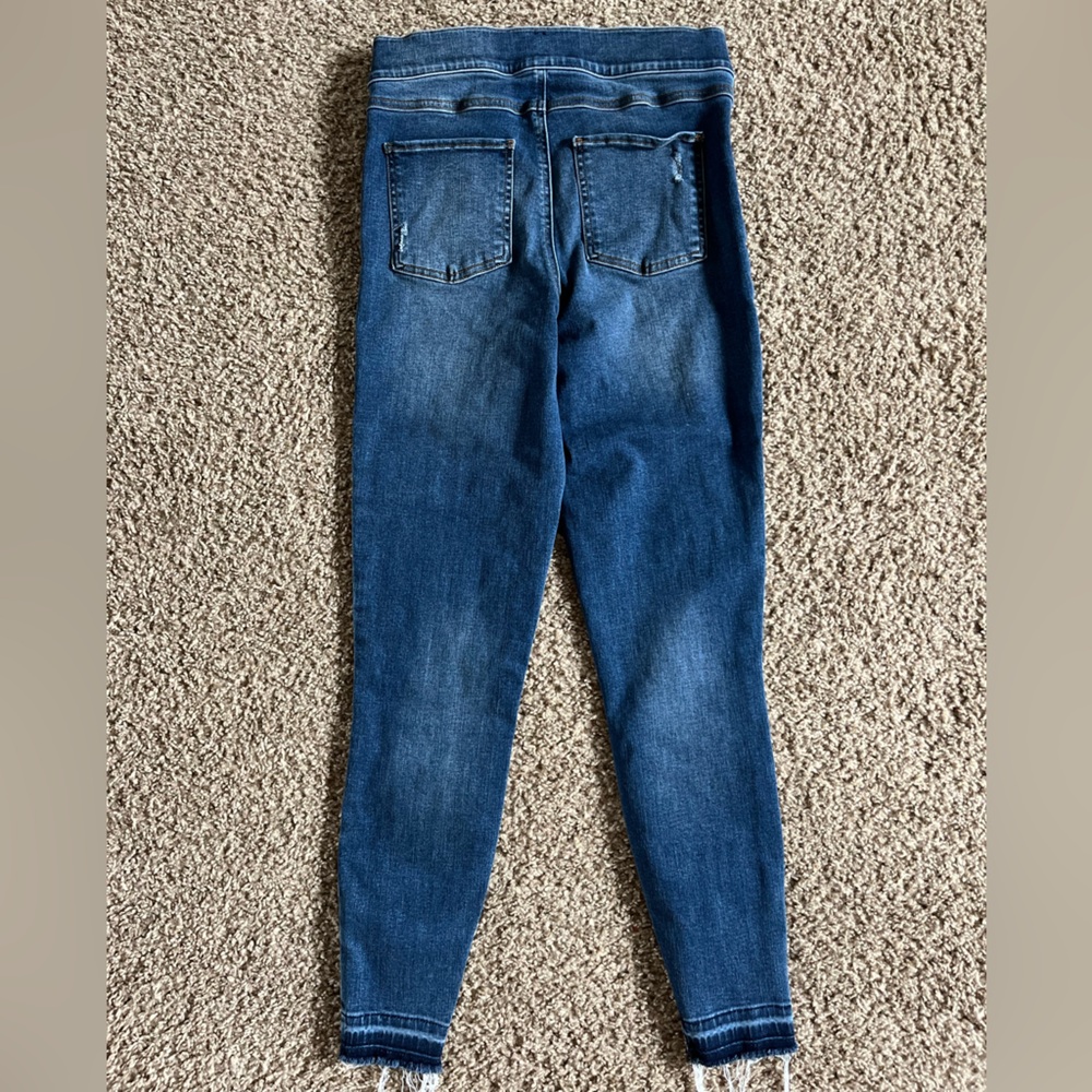 Spanx distressed skinny jeans size Medium Pullon - Picture 6 of 10